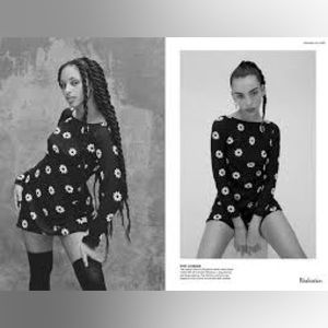 Realisation Par x Claudia Schiffer Cosmia Daisy Mini Dress ✨🖤🌼